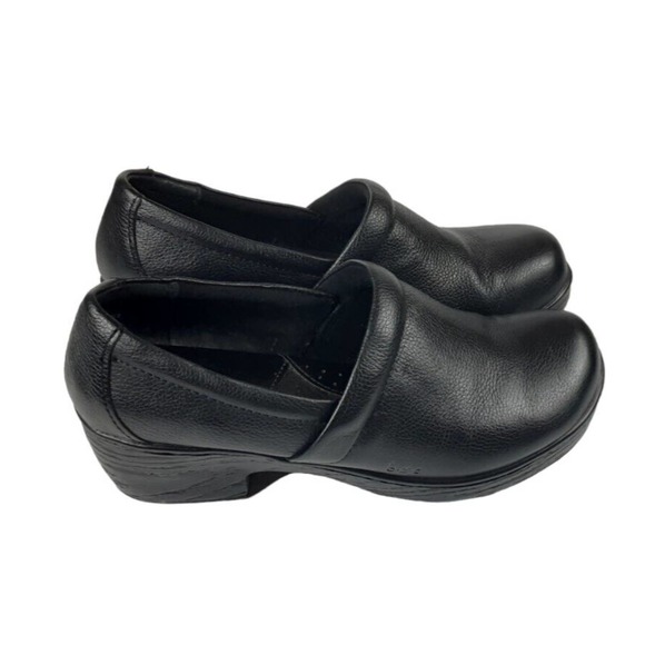 BOC Born Concept Shoes Womens Size 10M Black Leather Pebbled Clogs Mules C80803 - Picture 7 of 14
